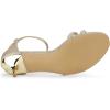 imageAllegra K Womens Stiletto Kitten Heels Glitter Heel SandalsGold