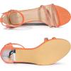 imageAllegra K Womens Stiletto Kitten Heels Glitter Heel SandalsOrange