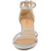 imageAllegra K Womens Stiletto Kitten Heels Glitter Heel SandalsSilver