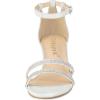 imageAllegra K Womens Stiletto Kitten Heels Glitter Heel SandalsWhite