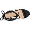 imageAllegra K Womens Strappy One Strap Lace Up Chunky Heels SandalsBlack