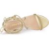 imageAllegra K Womens Strappy One Strap Lace Up Chunky Heels SandalsGold