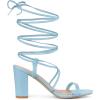 imageAllegra K Womens Strappy One Strap Lace Up Chunky Heels SandalsSky Blue