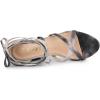 imageAllegra K Womens Tie Dye Platform Chunky Heel Lace Up SandalsBlack