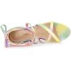 imageAllegra K Womens Tie Dye Platform Chunky Heel Lace Up SandalsYellow