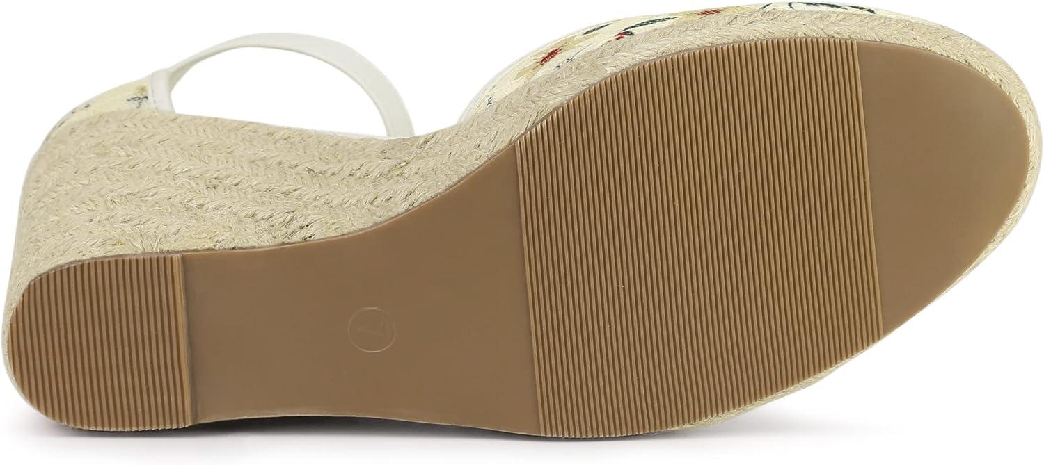 imageAllegra K Womens Closed Toe Espadrille Platform Heels Lace Wedge SandalsGreen