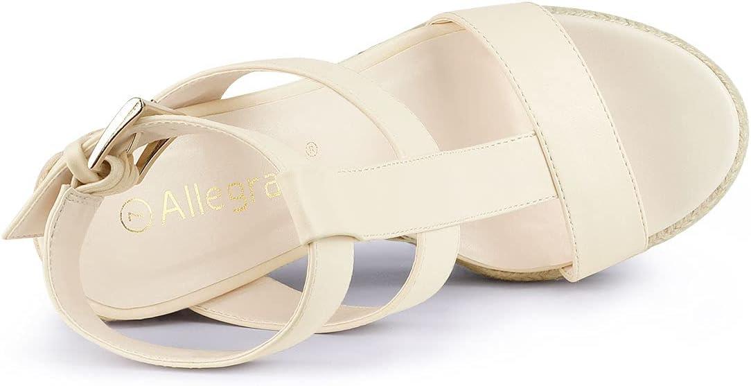 imageAllegra K Womens Espadrille Strappy Platform Wedges SandalsBeige