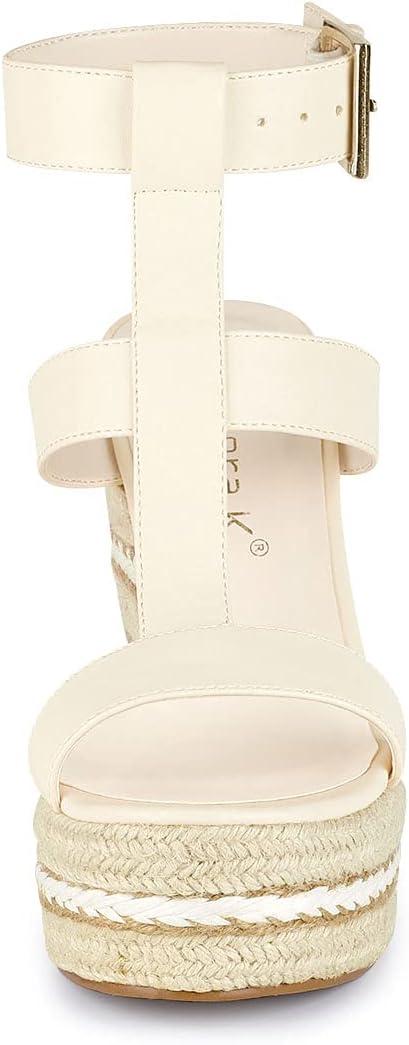 imageAllegra K Womens Espadrille Strappy Platform Wedges SandalsBeige