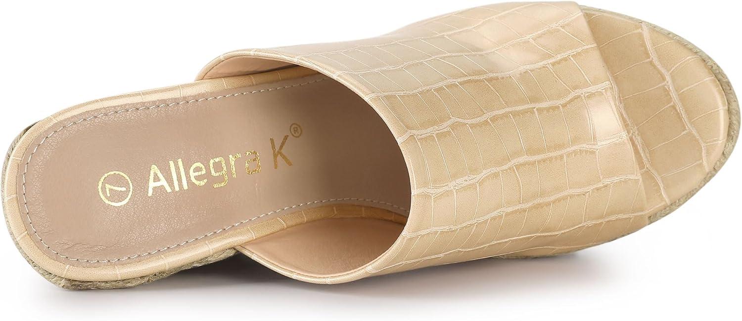 imageAllegra K Womens Espadrilles Wedges Wedge SandalsBeige