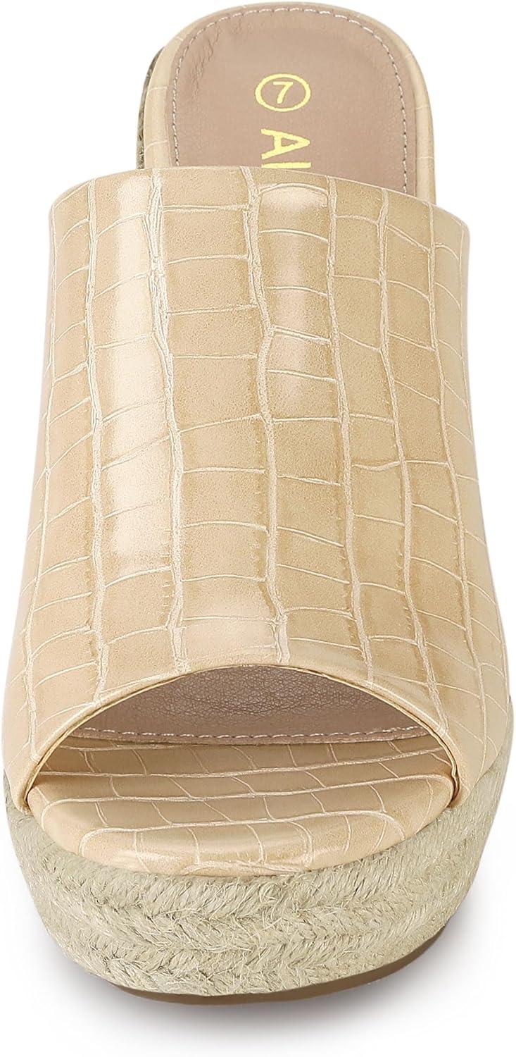 imageAllegra K Womens Espadrilles Wedges Wedge SandalsBeige