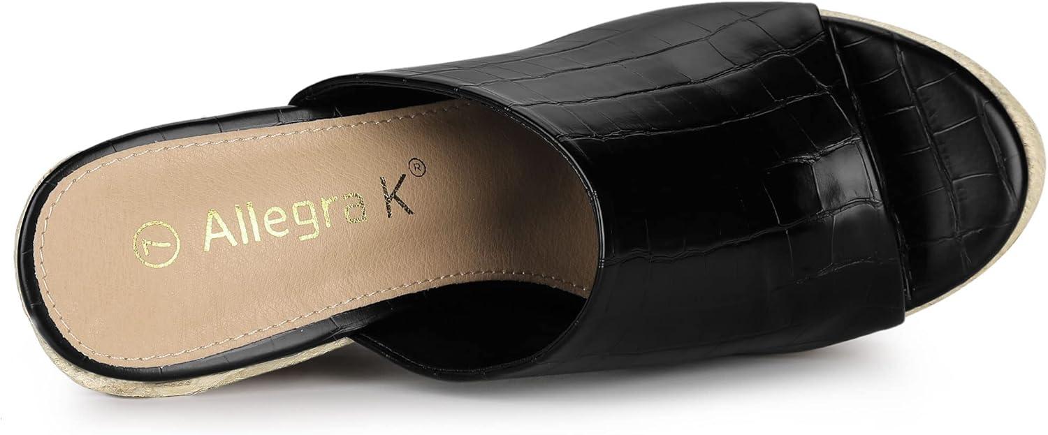 imageAllegra K Womens Espadrilles Wedges Wedge SandalsBlack