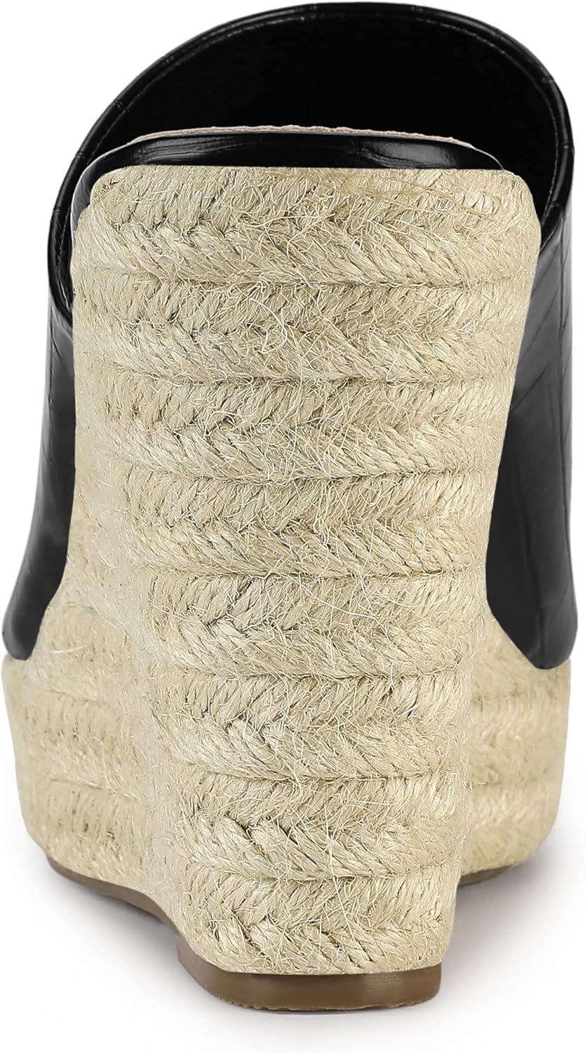 imageAllegra K Womens Espadrilles Wedges Wedge SandalsBlack