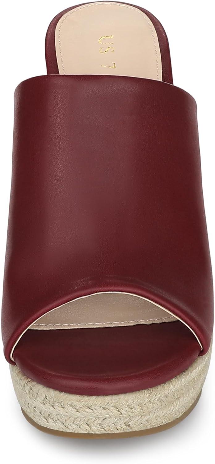 imageAllegra K Womens Espadrilles Wedges Wedge SandalsBurgundy