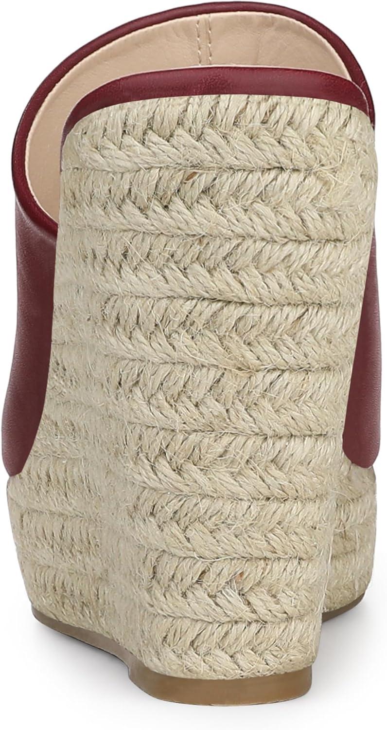 imageAllegra K Womens Espadrilles Wedges Wedge SandalsBurgundy