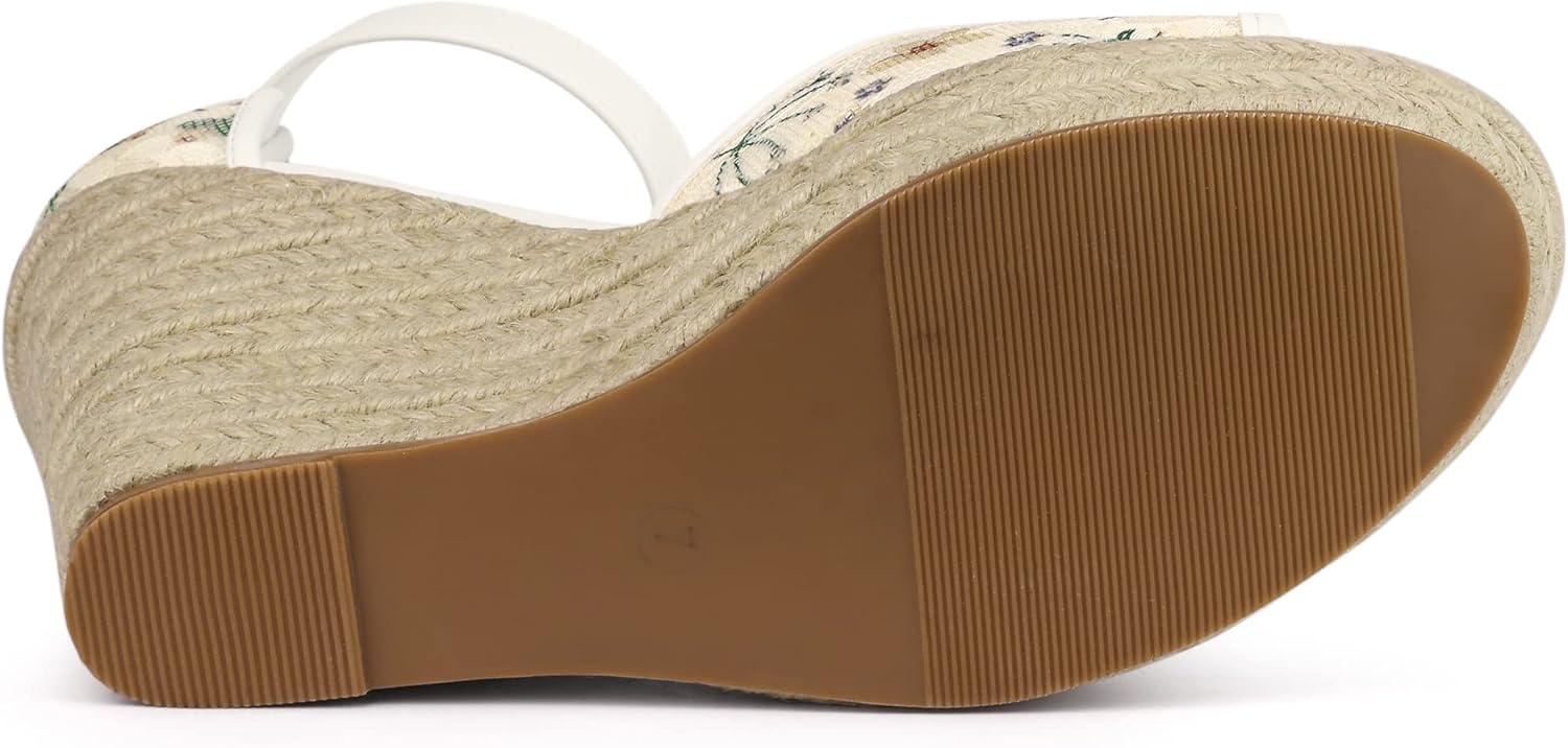 imageAllegra K Womens Lace Platform Espadrilles Wedge Heels SandalsGreen