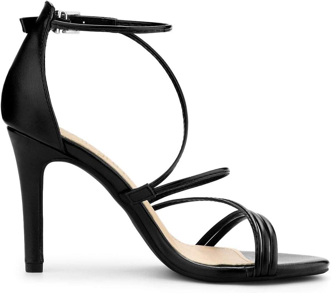 imageAllegra K Womens Party Strappy Stiletto High Heels SandalsBlack