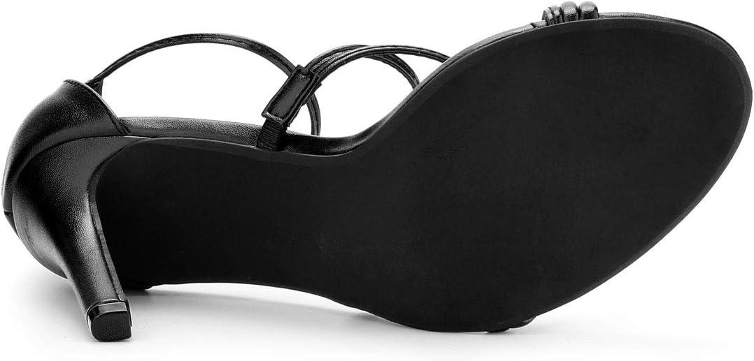 imageAllegra K Womens Party Strappy Stiletto High Heels SandalsBlack