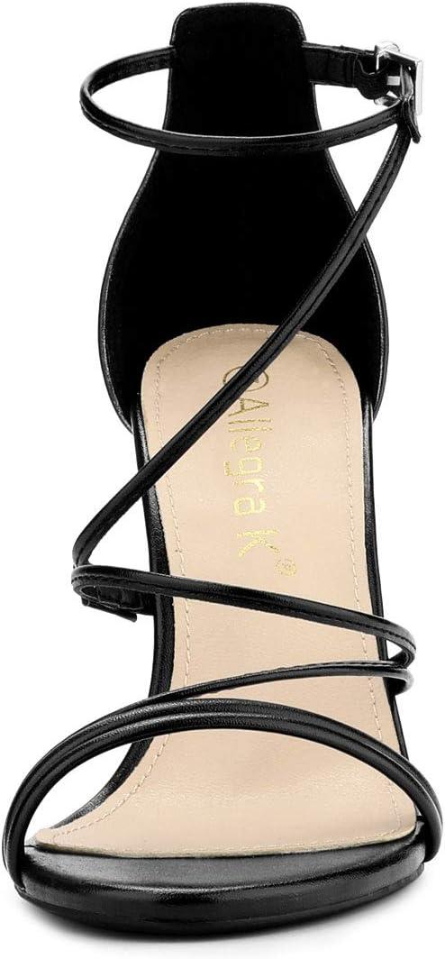 imageAllegra K Womens Party Strappy Stiletto High Heels SandalsBlack