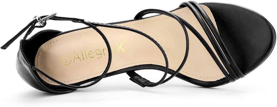 imageAllegra K Womens Party Strappy Stiletto High Heels SandalsBlack