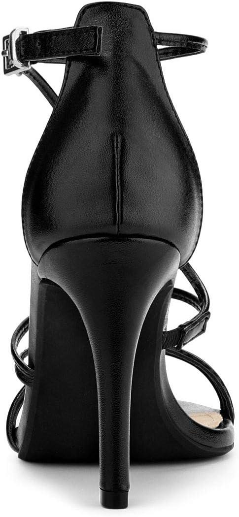 imageAllegra K Womens Party Strappy Stiletto High Heels SandalsBlack