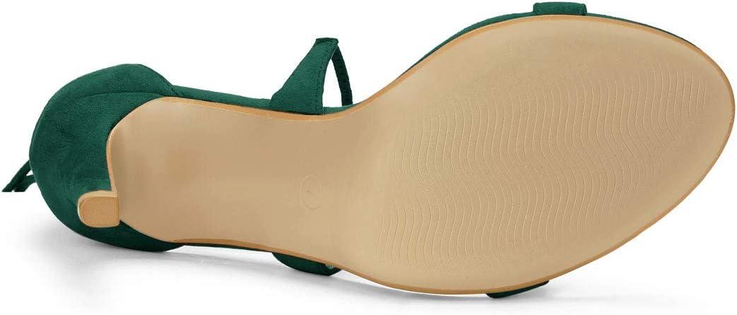 imageAllegra K Womens Stiletto Heel Laceup SandalsGreen