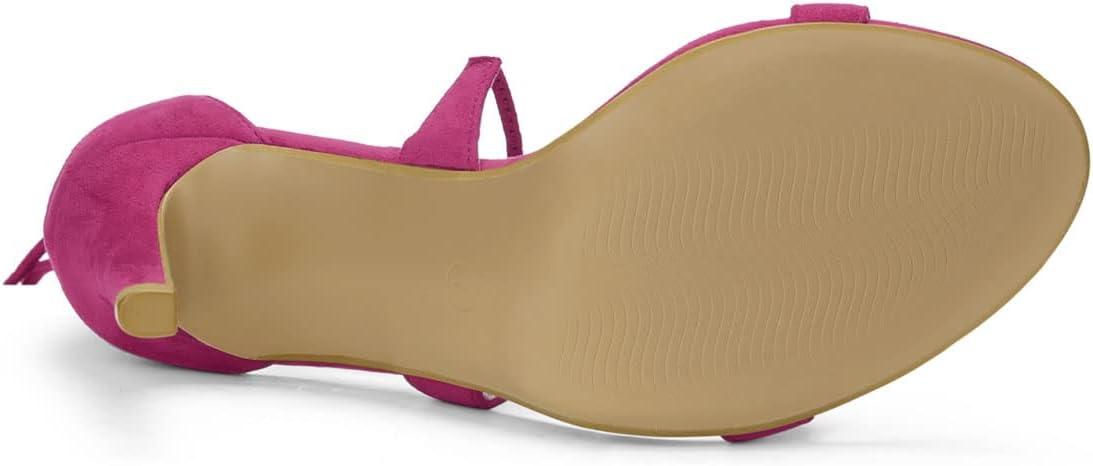 imageAllegra K Womens Stiletto Heel Laceup SandalsHot Pink