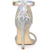 imageAllegra K Womens Butterfly Heels Metallic Stiletto Heel SandalsSilver