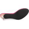 imageAllegra K Womens Clear Slide Stiletto Heel Clear SandalsHot Pink