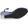 imageAllegra K Womens Clear Slingback Wedges Rhinestone Transparent Peep Toe HeelsBlue