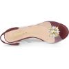 imageAllegra K Womens Clear Slingback Wedges Rhinestone Transparent Peep Toe HeelsBurgundy