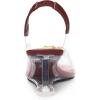 imageAllegra K Womens Clear Slingback Wedges Rhinestone Transparent Peep Toe HeelsBurgundy