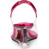 imageAllegra K Womens Clear Slingback Wedges Rhinestone Transparent Peep Toe HeelsHot Pink