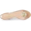 imageAllegra K Womens Clear Slingback Wedges Rhinestone Transparent Peep Toe HeelsNude
