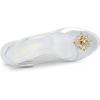 imageAllegra K Womens Clear Slingback Wedges Rhinestone Transparent Peep Toe HeelsSilver