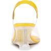 imageAllegra K Womens Clear Slingback Wedges Rhinestone Transparent Peep Toe HeelsYellow