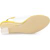 imageAllegra K Womens Clear Slingback Wedges Rhinestone Transparent Peep Toe HeelsYellow