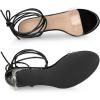 imageAllegra K Womens Clear Strap Lace Up Stiletto Heels SandalsBlack