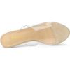 imageAllegra K Womens Clear Strap Open Toe Slip On Stiletto Heel Slide SandalsBeige