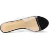 imageAllegra K Womens Clear Strap Open Toe Slip On Stiletto Heel Slide SandalsBlack
