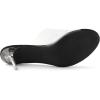 imageAllegra K Womens Clear Strap Open Toe Slip On Stiletto Heel Slide SandalsBlack