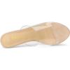 imageAllegra K Womens Clear Strap Open Toe Slip On Stiletto Heel Slide SandalsNude