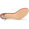 imageAllegra K Womens Clear Strap Open Toe Slip On Stiletto Heel Slide SandalsOrange