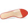 imageAllegra K Womens Clear Strap Open Toe Slip On Stiletto Heel Slide SandalsOrange