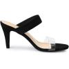 imageAllegra K Womens Clear Strap Stiletto Heel Slides SandalsBlack