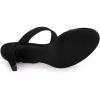 imageAllegra K Womens Clear Strap Stiletto Heel Slides SandalsBlack