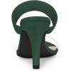imageAllegra K Womens Clear Strap Stiletto Heel Slides SandalsGreen