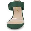 imageAllegra K Womens Clear Strap Stiletto Heel Slides SandalsGreen