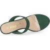 imageAllegra K Womens Clear Strap Stiletto Heel Slides SandalsGreen