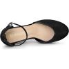 imageAllegra K Womens Closed Toe Espadrille Platform Heels Lace Wedge SandalsBlack