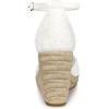 imageAllegra K Womens Closed Toe Espadrille Platform Heels Lace Wedge SandalsWhite
